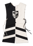 Tunique héraldique aigle noir/blanc, taille 2