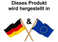 Garantie: Unsere Artikel werden hergestellt in Deutschland und der EU
