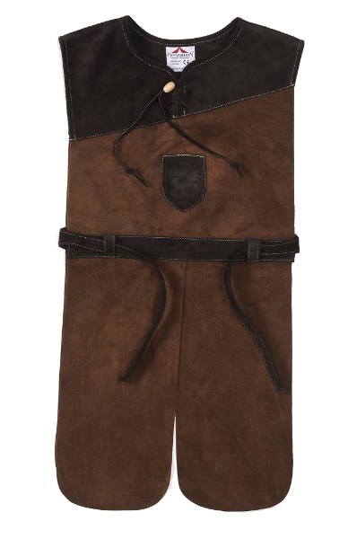 Knight's tunic leather, darkbrown